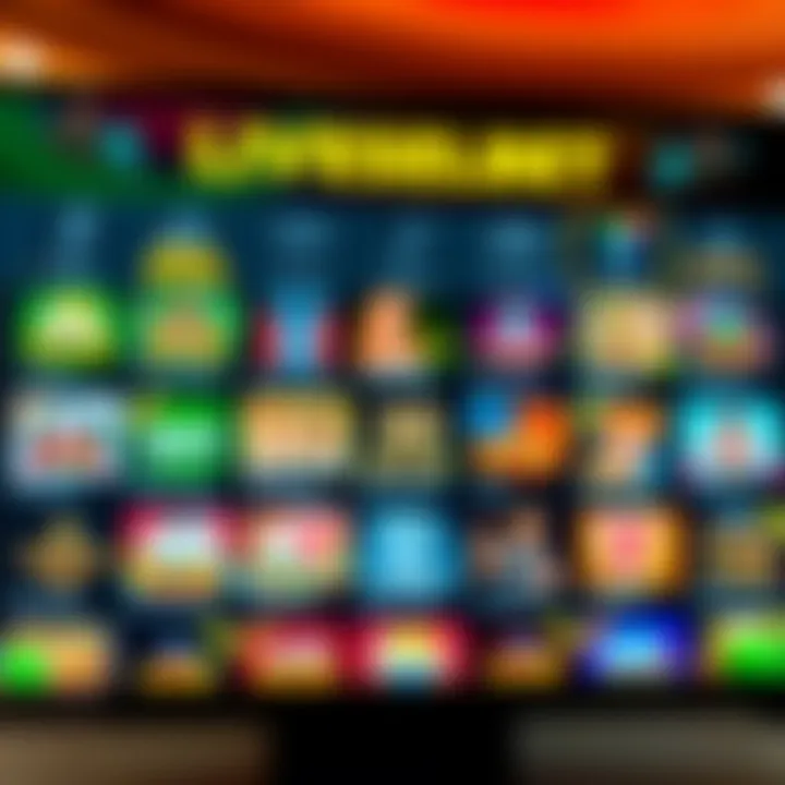 PinupBet live casino interface displaying various game options on a vibrant digital platform