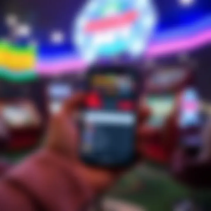 Mobile phone screen displaying the PinupBet app interface with betting options visible