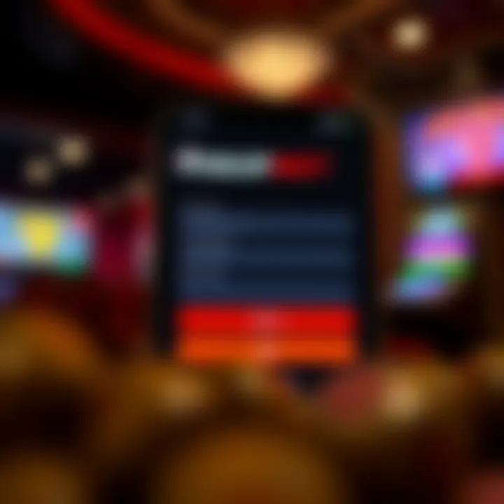 Screenshot of the PinupBet app registration screen showing input fields and signup button