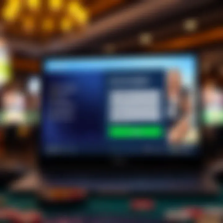 Secure user account registration process on a digital betting platform
