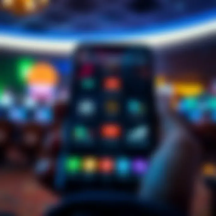 Secure Android smartphone with Pinupbet betting app icons and safety features