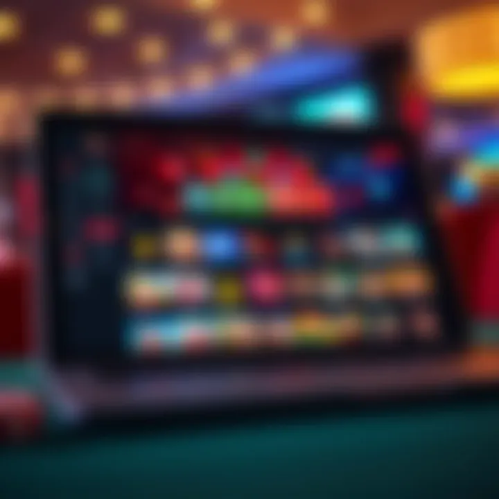 PinupBet sports betting and casino game selection displayed on a laptop screen