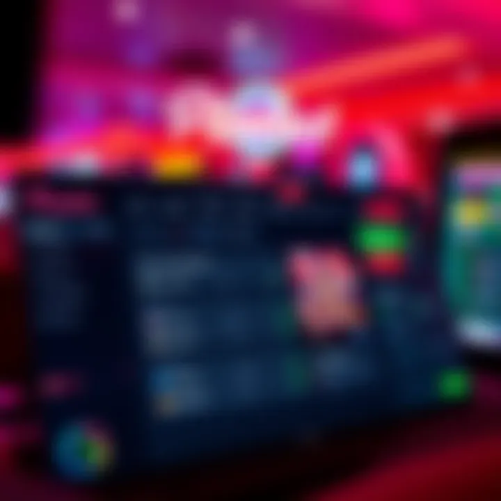 Dashboard featuring sports betting and gaming options with account settings on PinupBet