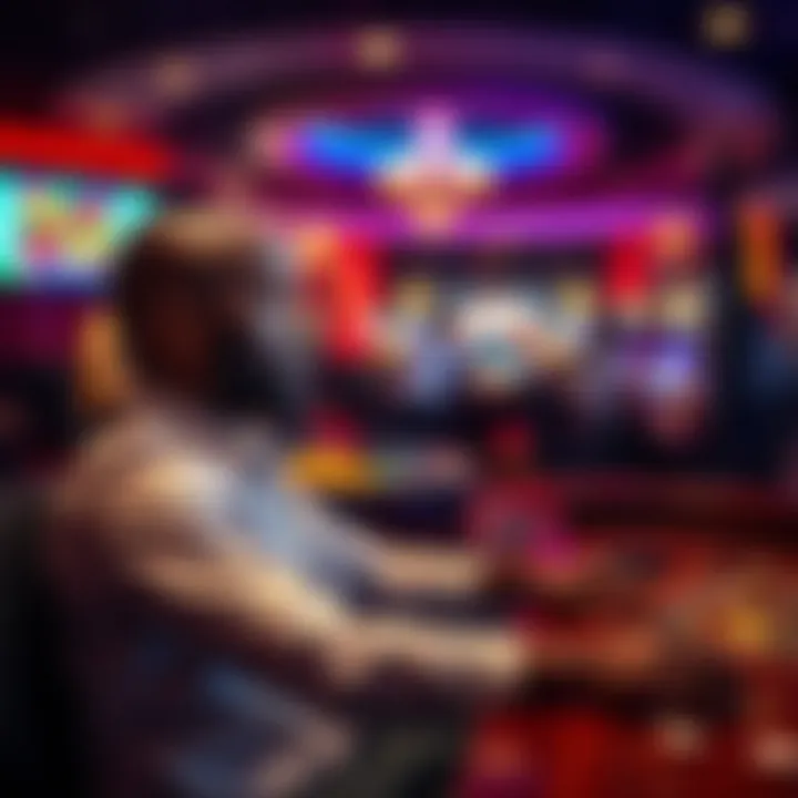 Illustration of a Nigerian bettor enjoying live casino games on Pinupbet with clear connection and vibrant graphics