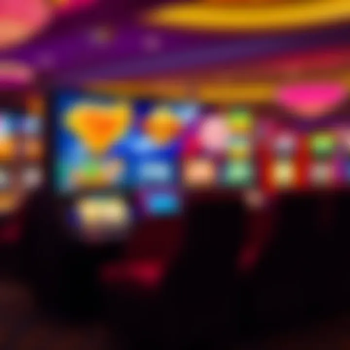 Explore Casino Games on PinupBet Nigeria Platform Online casino game selection featuring popular slot machines and card games on a vibrant screen