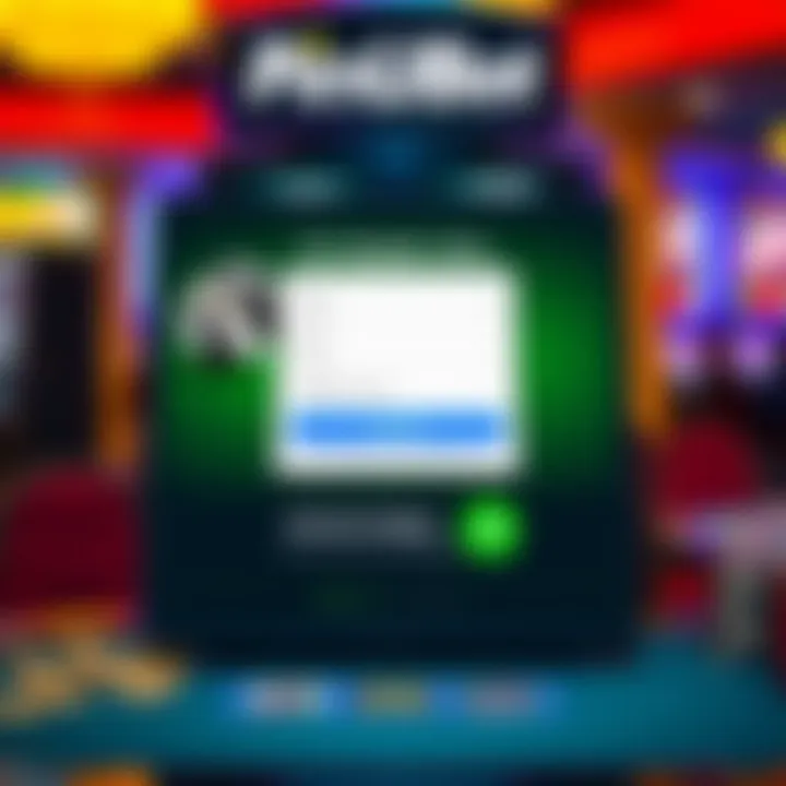 Illustration showing a user-friendly interface for registering on PinUpBet Nigeria platform