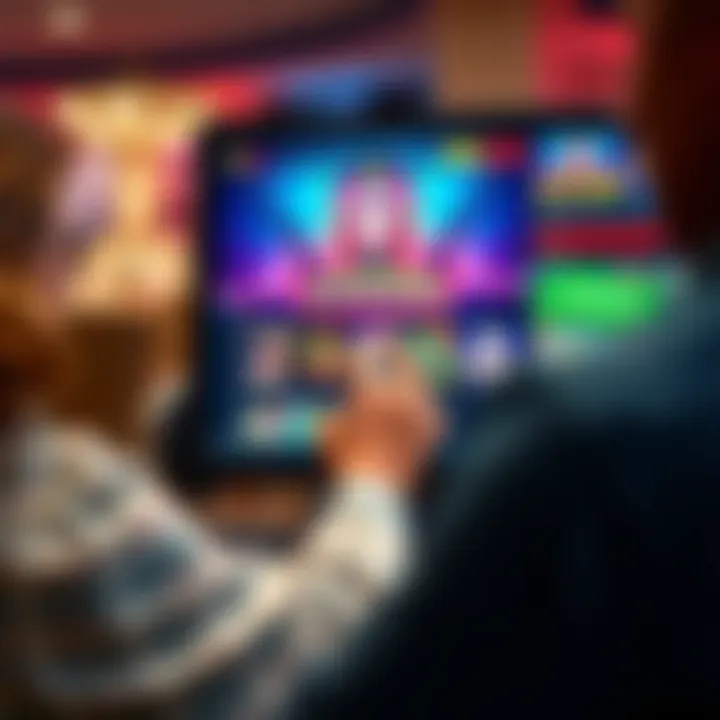 User navigating the PinupBet casino games section on a desktop computer