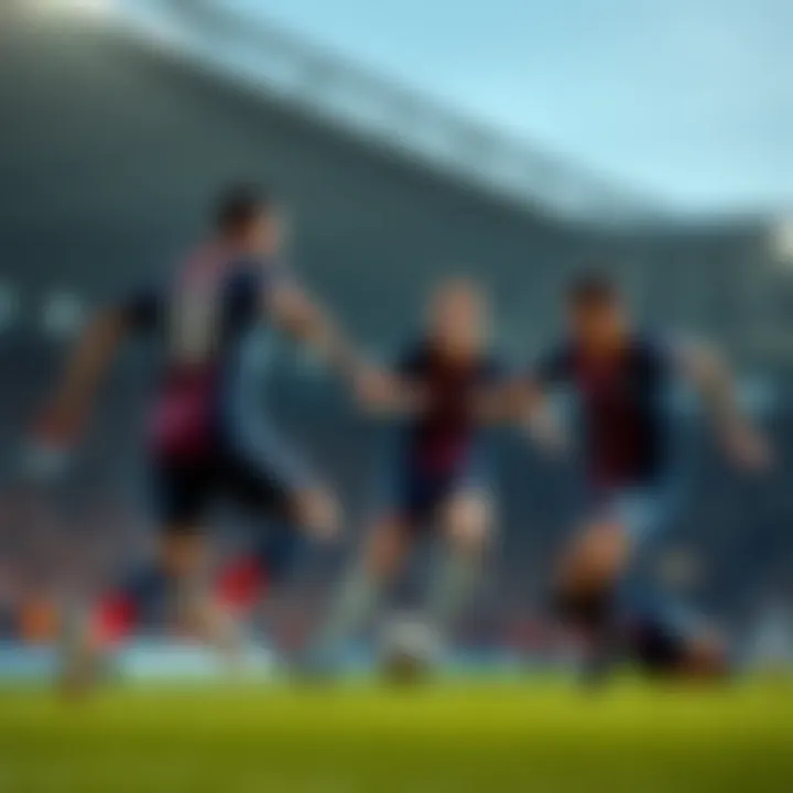 Football players in dynamic action during a Serie A match with tactical formations overlay