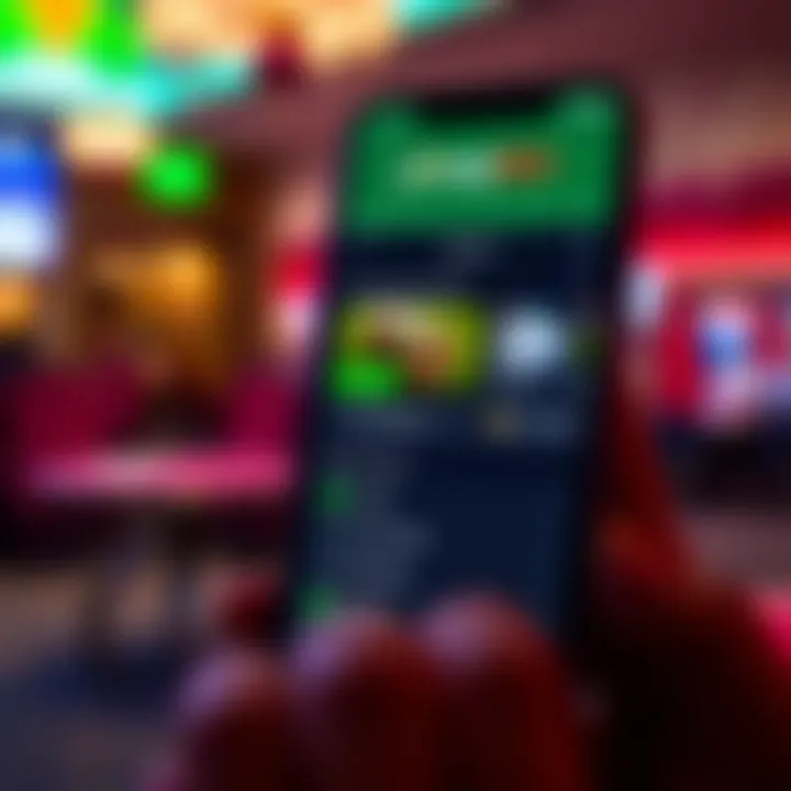 Smartphone showcasing betting options and secure payment methods on PinupBet platform
