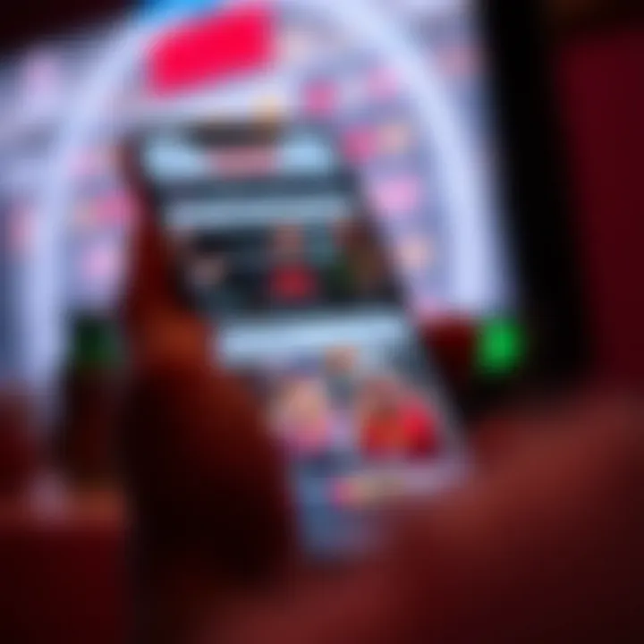 Smartphone displaying the Score Pinupbet app interface with sports betting options
