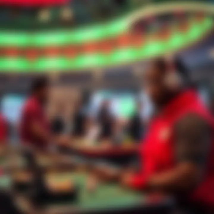 Technology and Responsible Betting in Nigeria Illustration of technology enhancing soccer betting experience with secure and responsible gambling