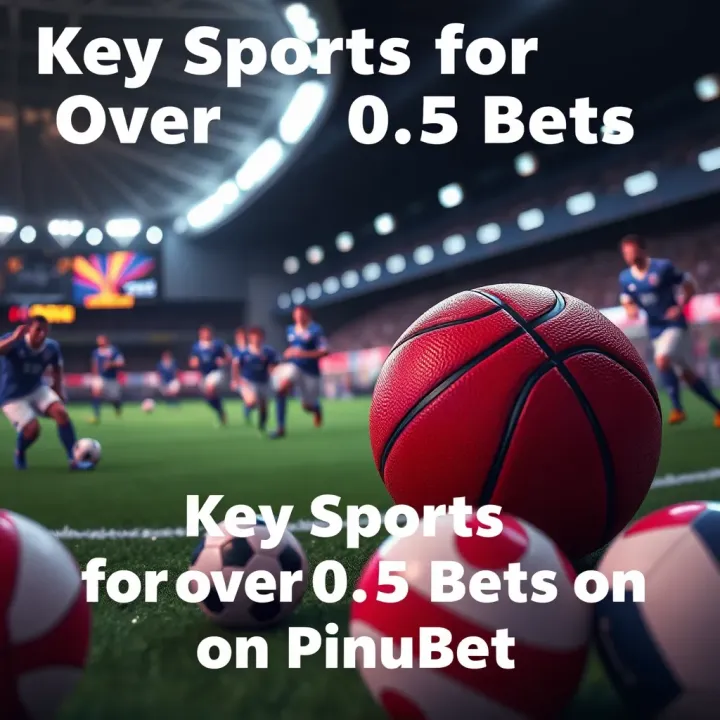 Visual showing popular sports for over 0.5 bets including soccer and basketball
